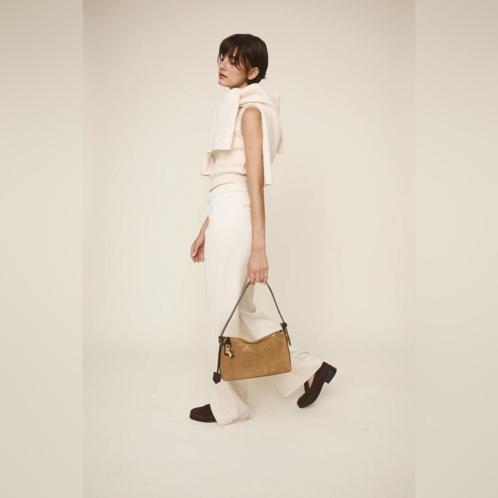 Verified Gold Suede Hobo Bag - Picture 8 of 16
